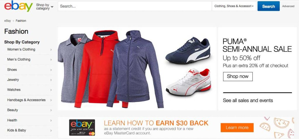 eBay Keyword Research Category Fashion